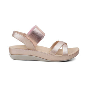 The Southee Champagne Women's Casual Wedge Sandals Tresmode - Tresmode