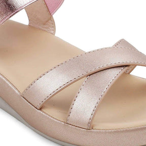The Southee Champagne Women's Casual Wedge Sandals Tresmode - Tresmode
