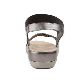 The Southee Pewter Women's Casual Wedge Sandals Tresmode - Tresmode
