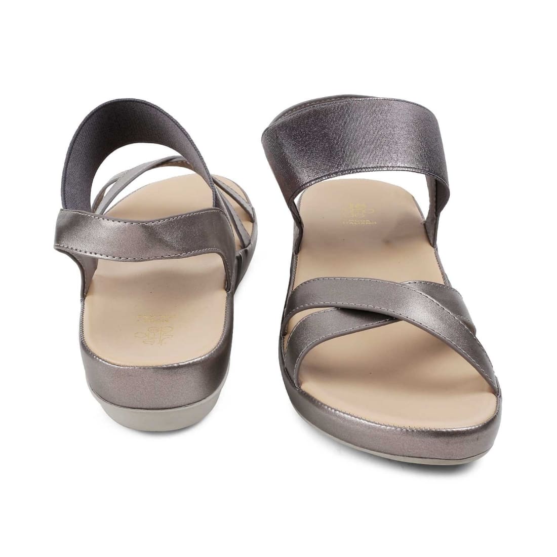 The Southee Pewter Women's Casual Wedge Sandals Tresmode - Tresmode