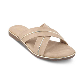 The Strep Beige Women's Casual Flats Tresmode - Tresmode