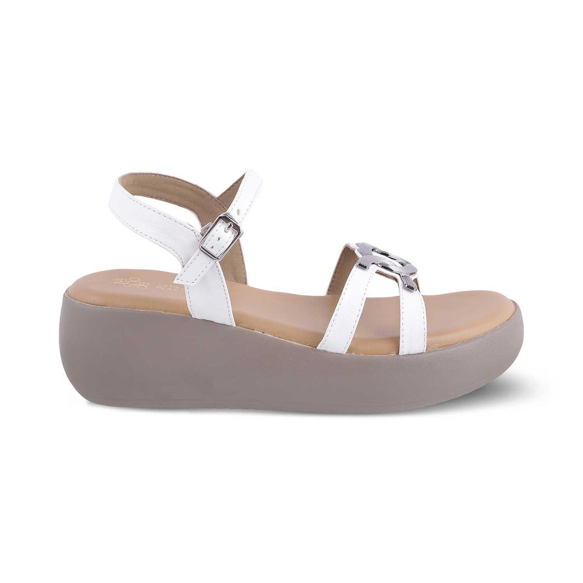 The Sud White Women's Dress Wedge Sandals Tresmode - Tresmode