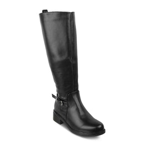 The Tloin Black Women's Knee-length Boots Tresmode - Tresmode