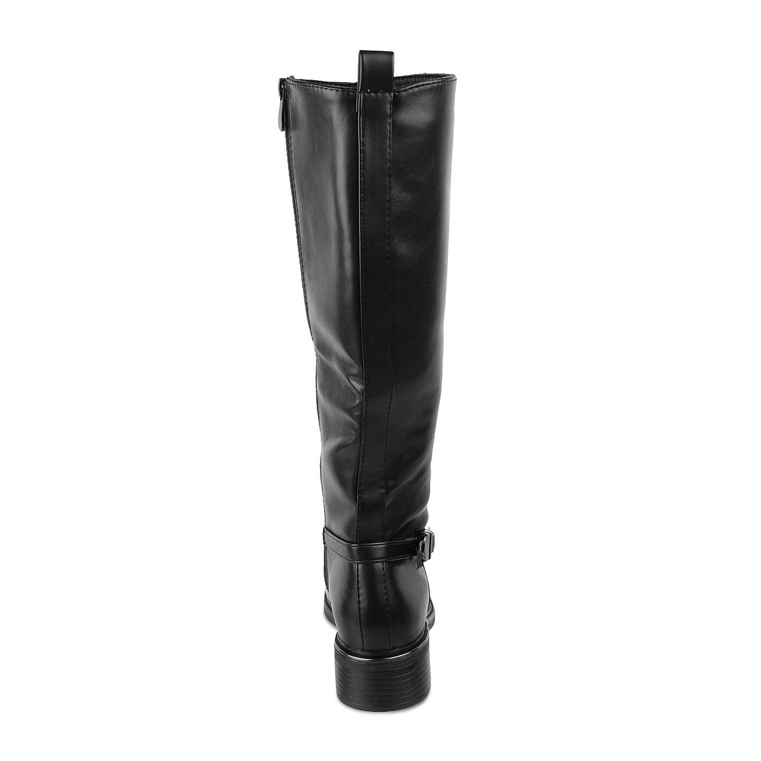 The Tloin Black Women's Knee-length Boots Tresmode - Tresmode