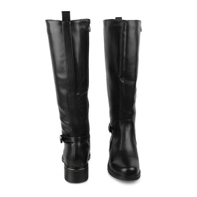 The Tloin Black Women's Knee-length Boots Tresmode - Tresmode