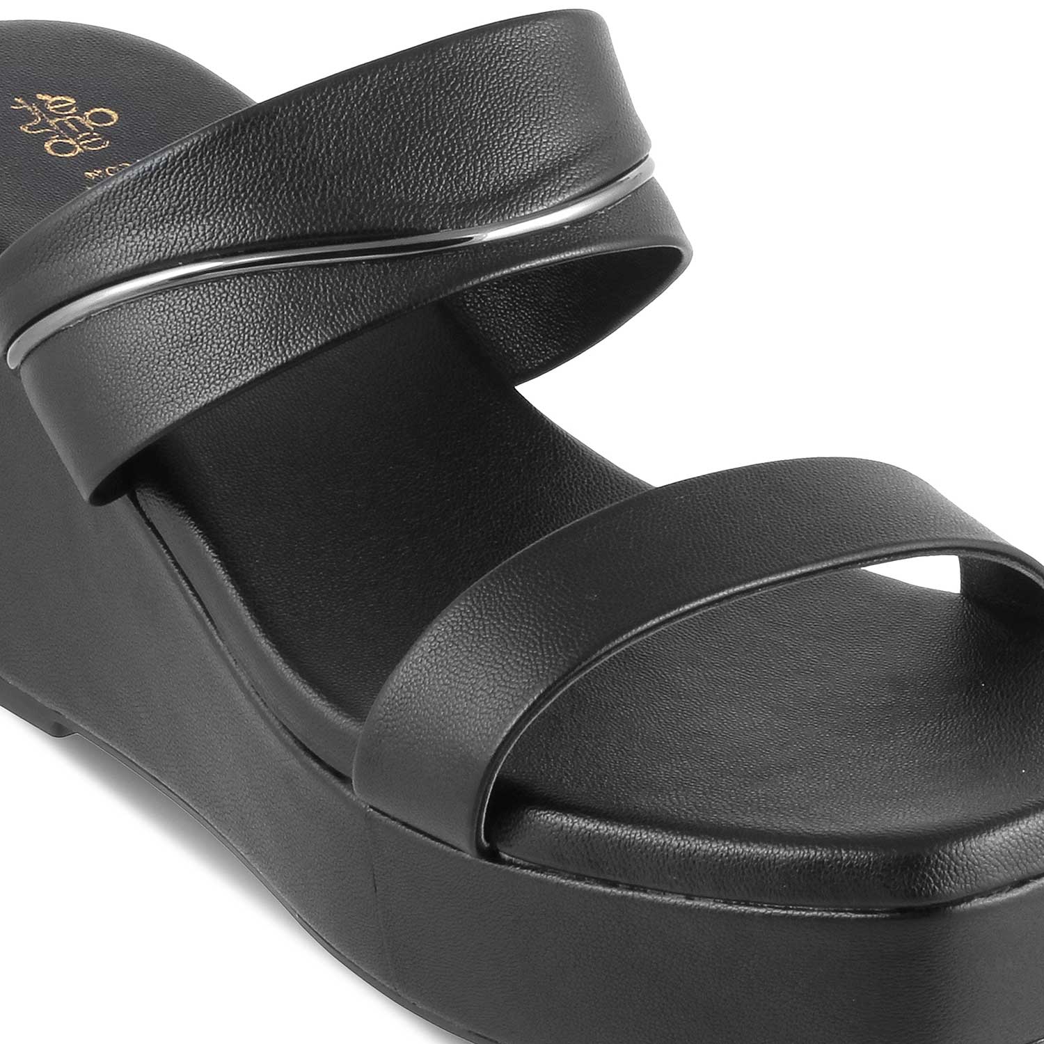 The Tofame Black Women's Dress Wedge Sandals Tresmode - Tresmode