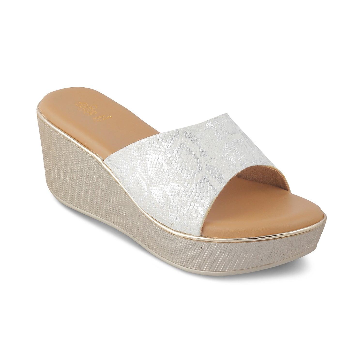 The Tosam White Women's Dress Wedge Sandals Tresmode - Tresmode