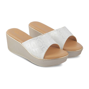 The Tosam White Women's Dress Wedge Sandals Tresmode - Tresmode