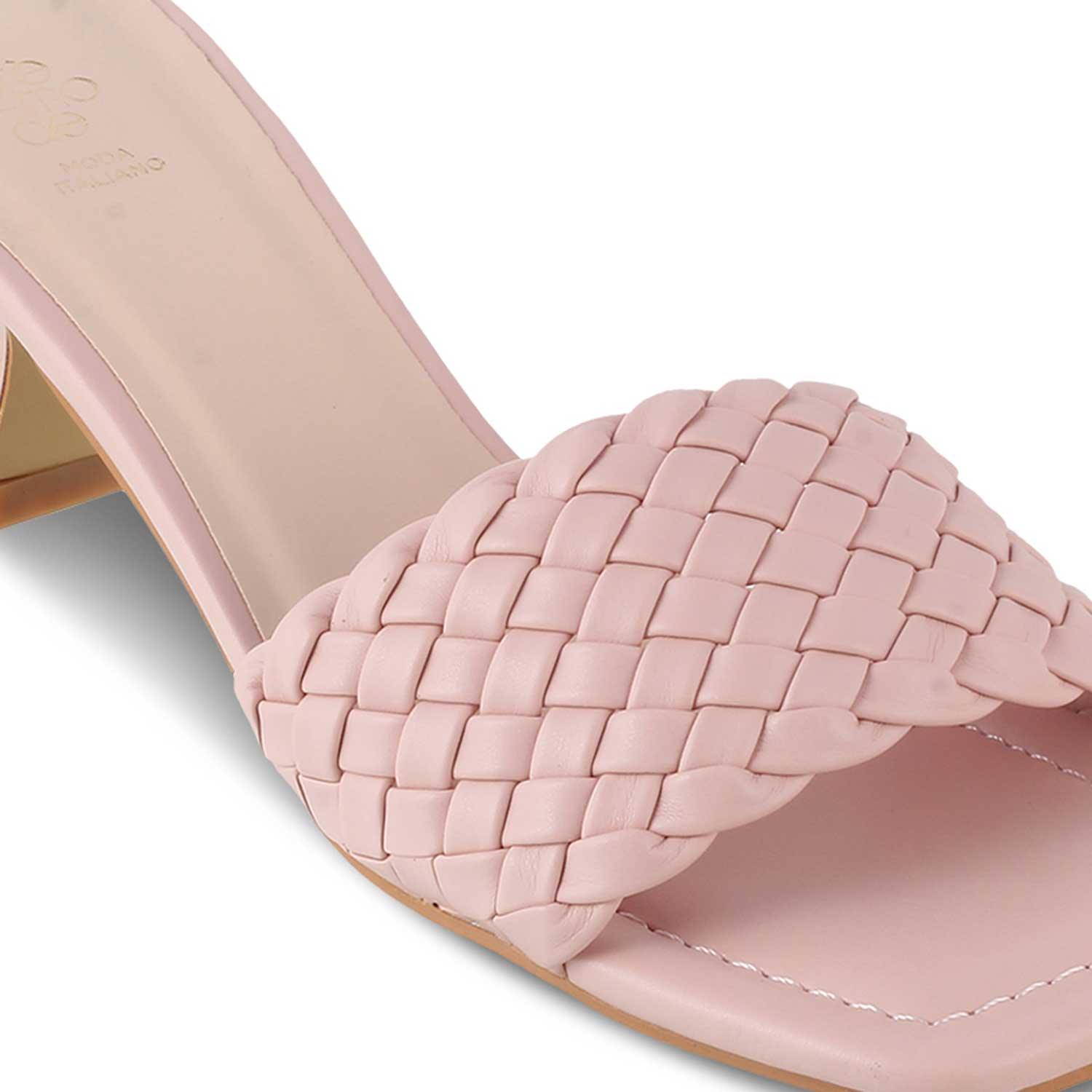 The Toscana Pink Women's Dress Heel Sandals Tresmode - Tresmode