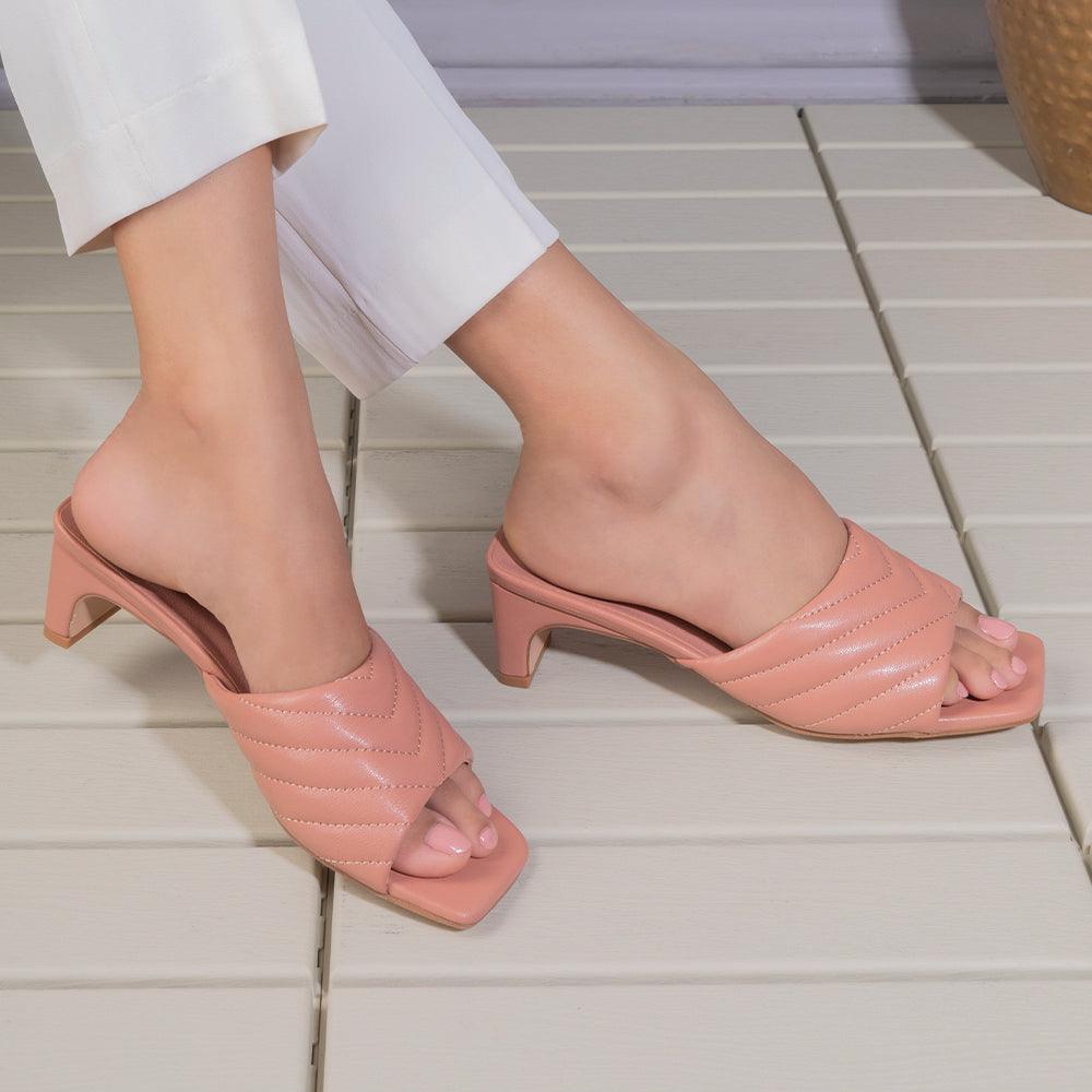 The Toyoyo Pink Women's Dress Heel Sandals Tresmode - Tresmode