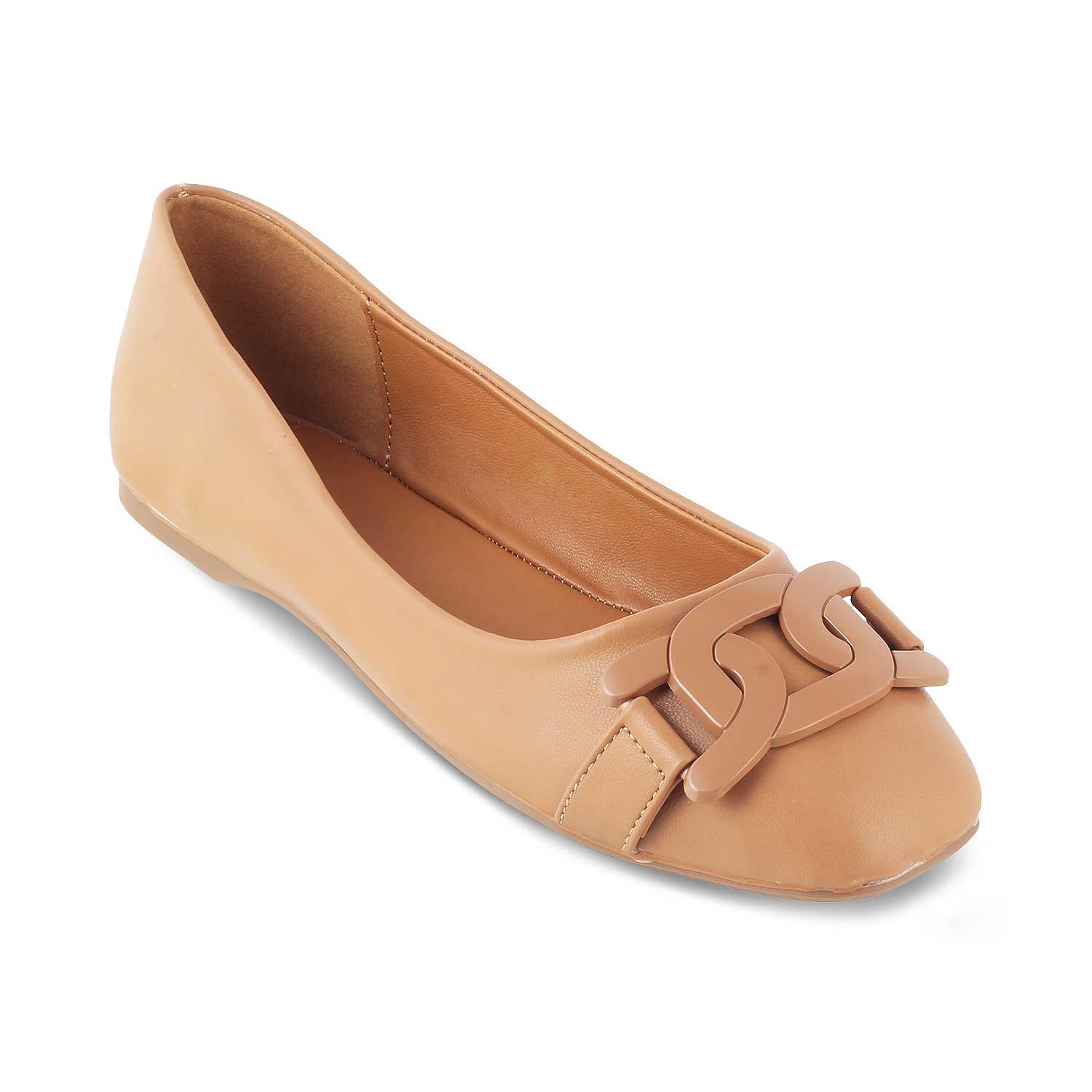 The Trescros Tan Women's Dress Ballerinas Tresmode - Tresmode