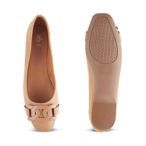 The Trescros Tan Women's Dress Ballerinas Tresmode - Tresmode