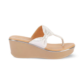 The Tryst Silver Women's Dress Wedges Tresmode - Tresmode