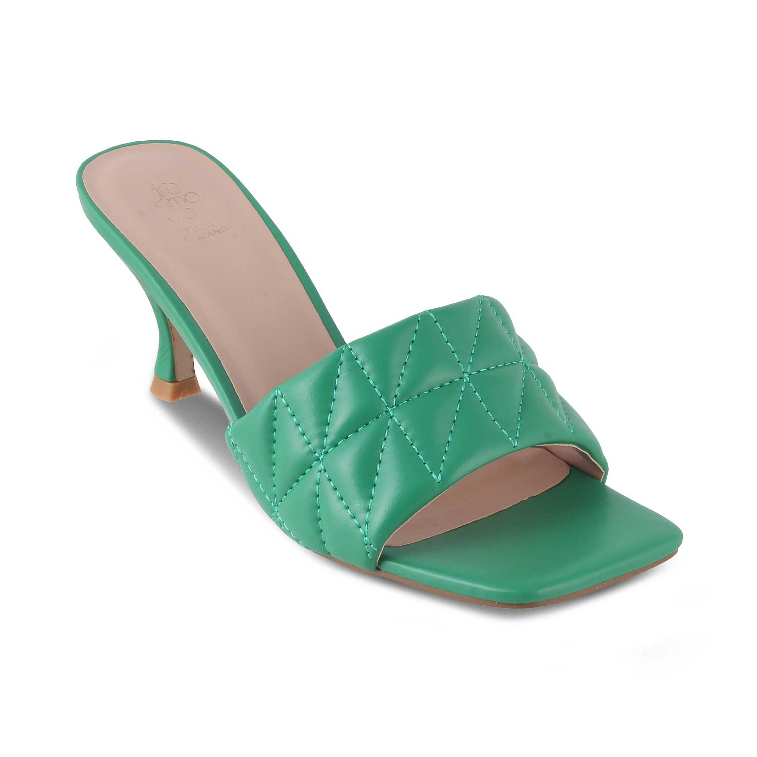 The Tuliza Green Women's Dress Heel Sandals Tresmode - Tresmode