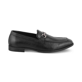 The Tumac Black Men's Leather Loafers Tresmode - Tresmode