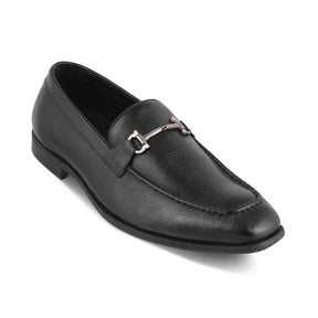 The Tumac Black Men's Leather Loafers Tresmode - Tresmode