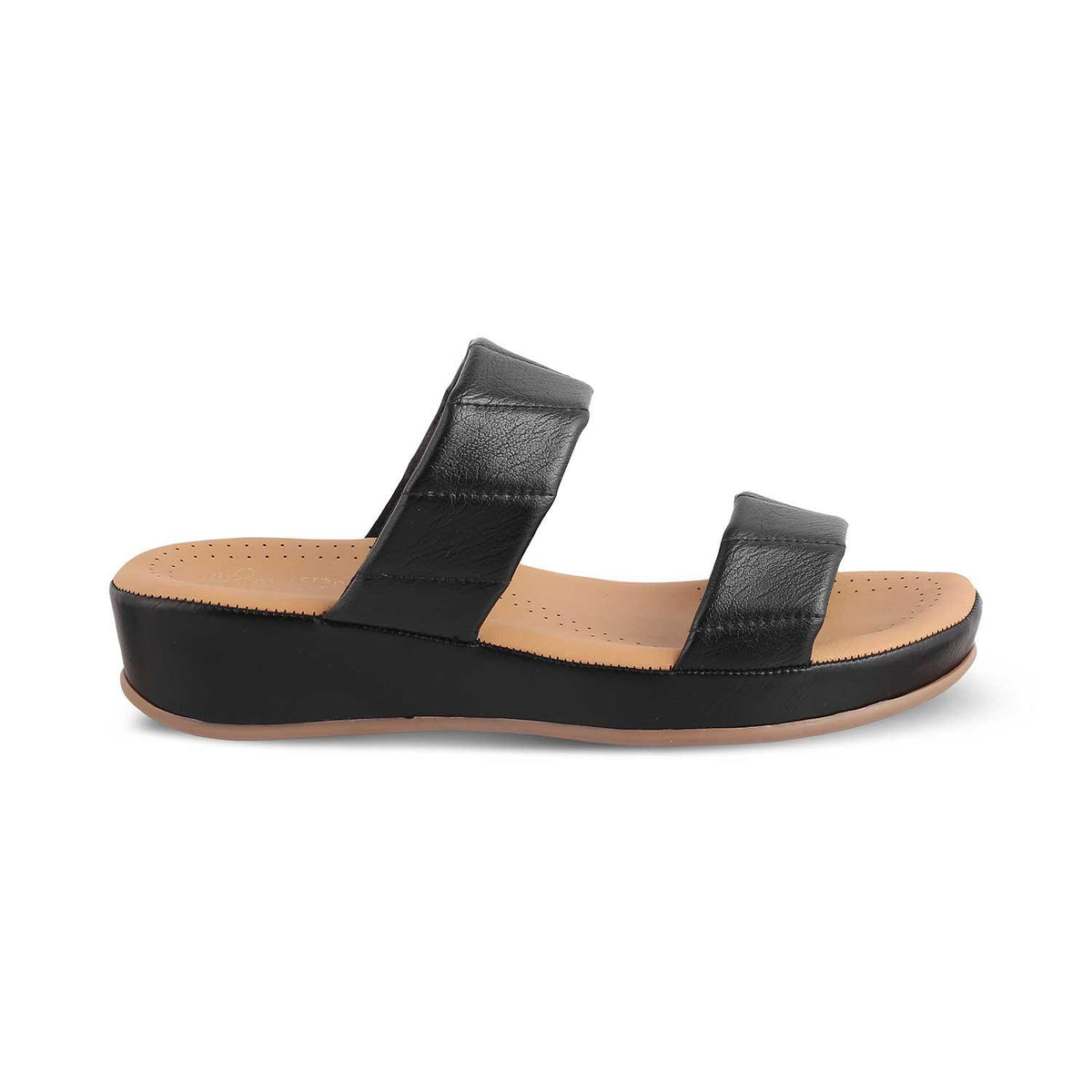 The Vacks Black Women's Casual Wedge Sandals Tresmode - Tresmode