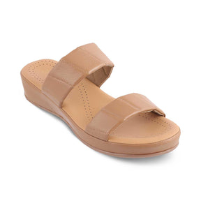 The Vacks Camel Women's Casual Wedge Sandals Tresmode - Tresmode