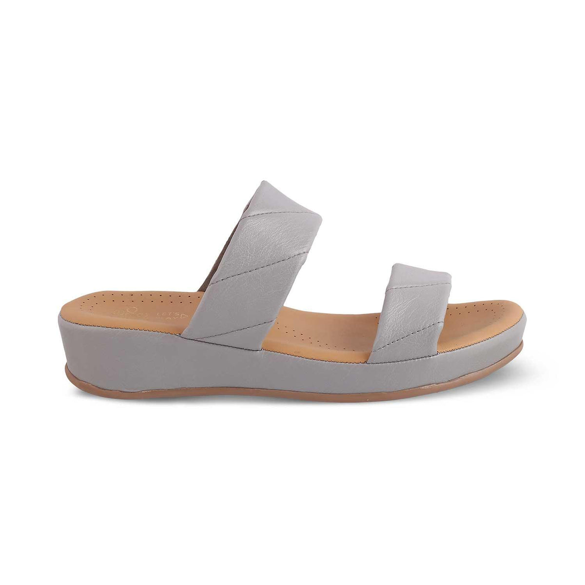 The Vacks Grey Women's Casual Wedge Sandals Tresmode - Tresmode