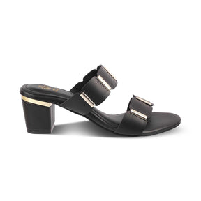 The Valer Black Women's Dress Block Heel Sandals Tresmode - Tresmode