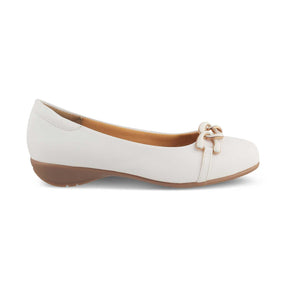 The Verona White Women's Casual Ballerinas Tresmode - Tresmode