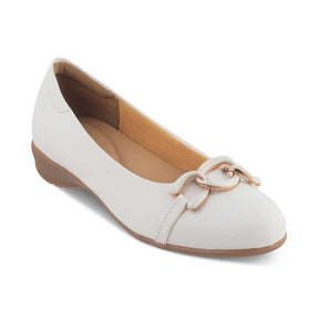 The Verona White Women's Casual Ballerinas Tresmode - Tresmode