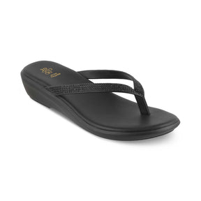 The Victoria Black Women's Casual Wedge Sandals Tresmode - Tresmode