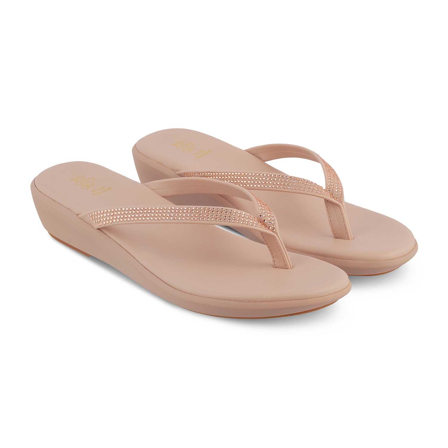 The Victoria Pink Women's Casual Wedge Sandals Tresmode - Tresmode