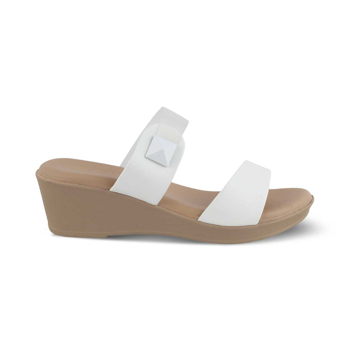 The Vios White Women's Dress Wedge Sandals Tresmode - Tresmode