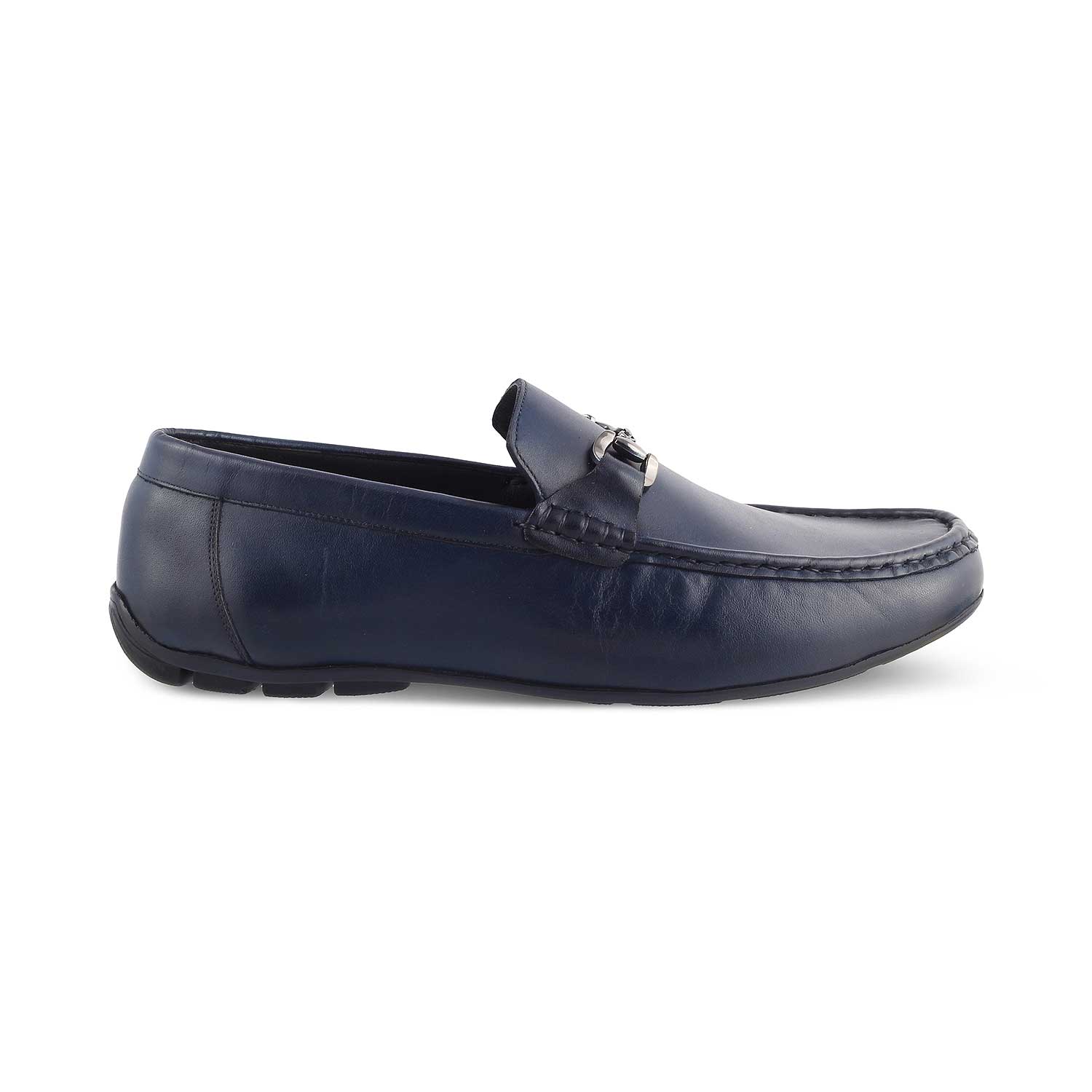 The Votterdam Navy Men's Leather Driving Loafers Tresmode - Tresmode