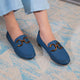 The Wigo Blue Women's Dress Loafers Tresmode