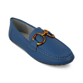 The Wigo Blue Women's Dress Loafers Tresmode - Tresmode