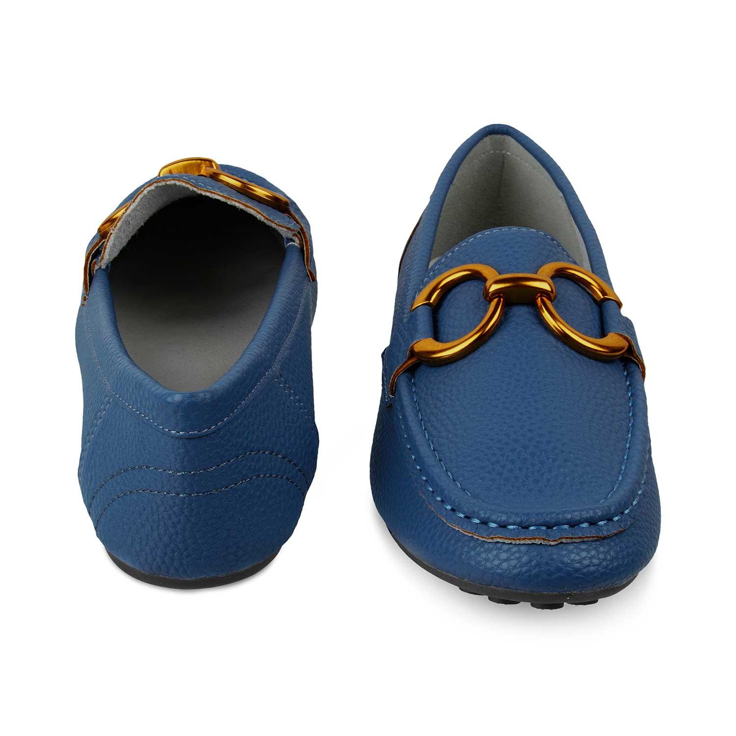 The Wigo Blue Women's Dress Loafers Tresmode - Tresmode