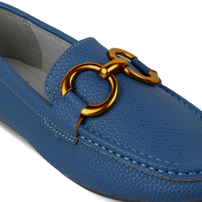 The Wigo Blue Women's Dress Loafers Tresmode - Tresmode