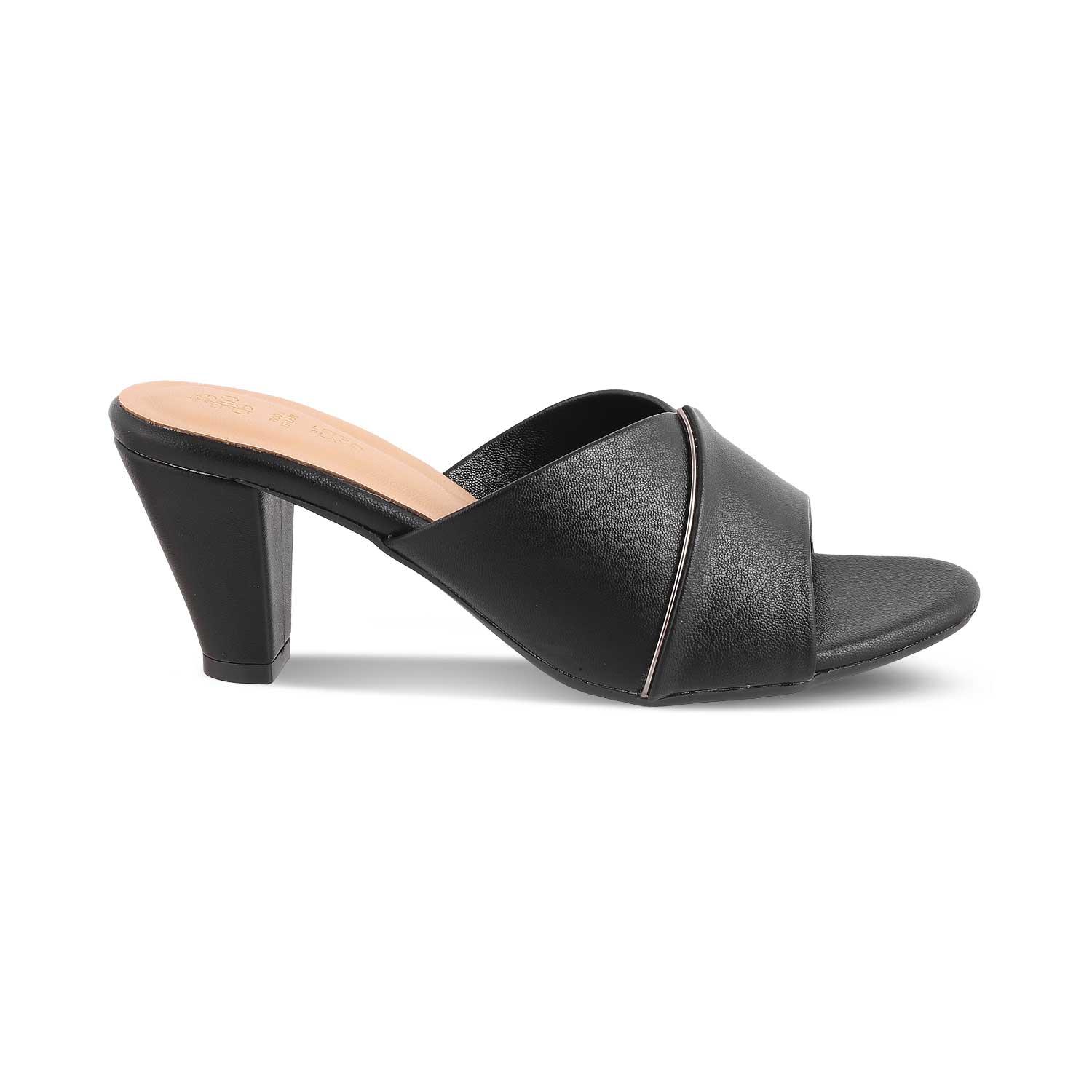 The Witty Black Women's Dress Block Heel Sandals Tresmode - Tresmode