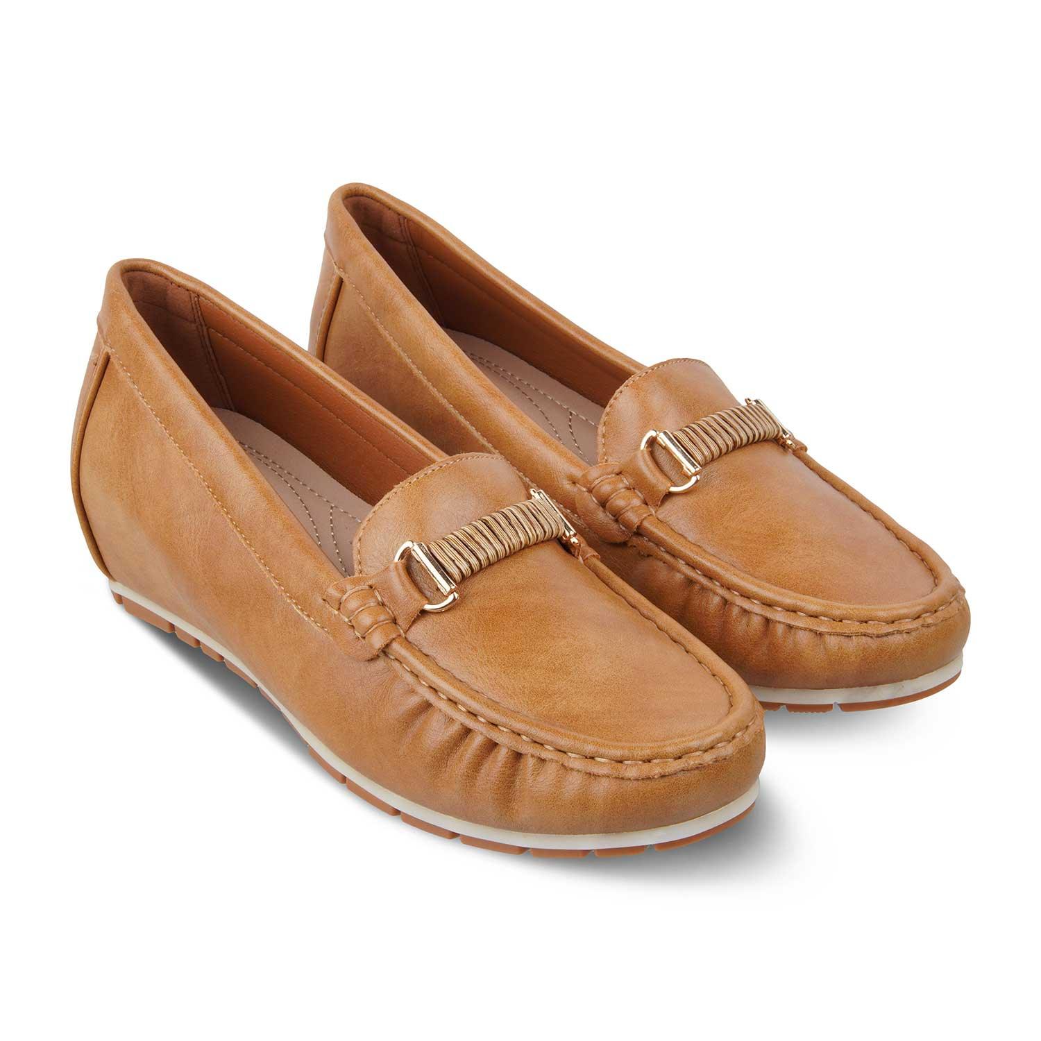 The Yonor Camel Women's Dress Wedge Loafer Tresmode - Tresmode