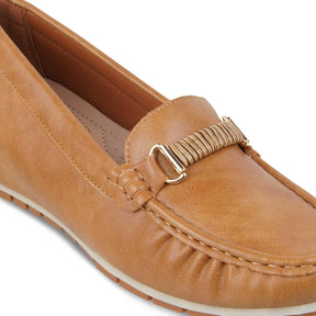 The Yonor Camel Women's Dress Wedge Loafer Tresmode - Tresmode