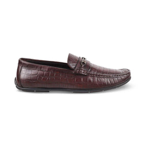 The York Brown Men's Leather Driving Loafers Tresmode - Tresmode