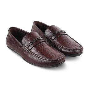 The York Brown Men's Leather Driving Loafers Tresmode - Tresmode