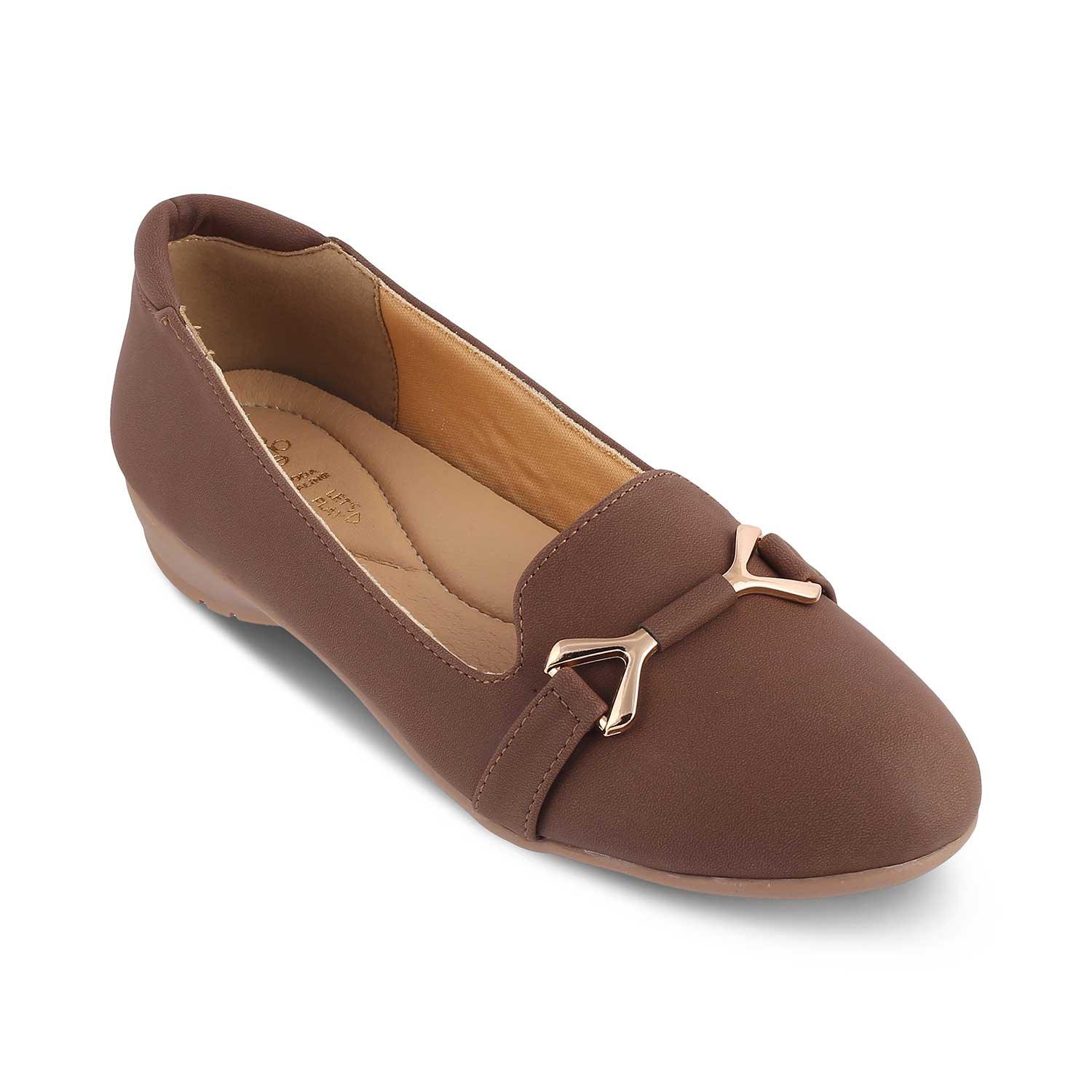 The Yorky-2 Brown Women's Dress Ballerinas Tresmode - Tresmode