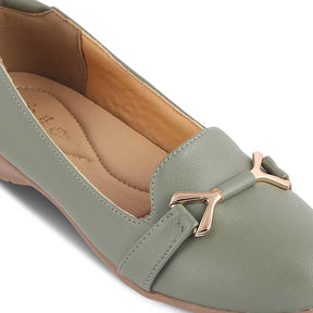 The Yorky-2 Green Women's Dress Ballerinas Tresmode - Tresmode