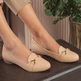 The Yorky Beige Women's Dress Ballerinas Tresmode - Tresmode