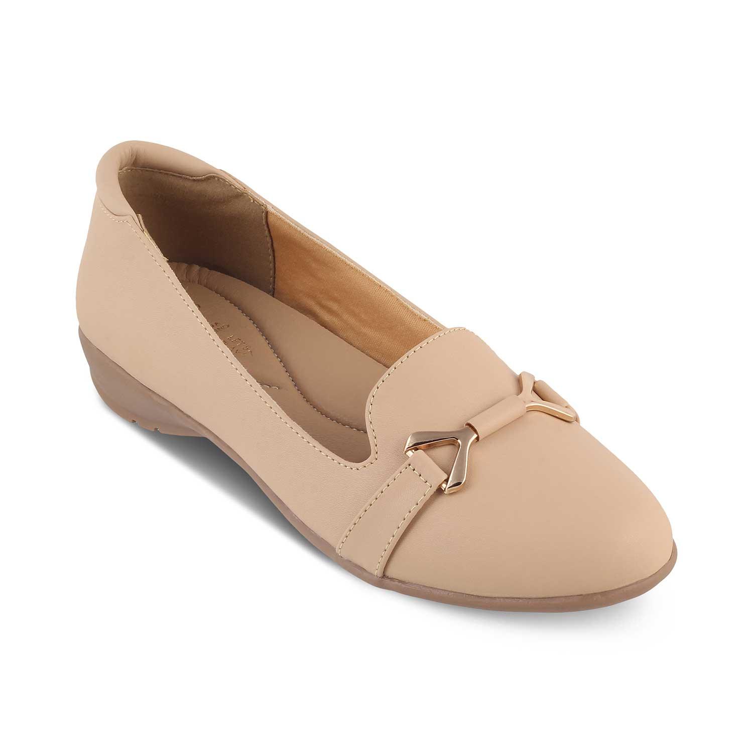 The Yorky Beige Women's Dress Ballerinas Tresmode - Tresmode