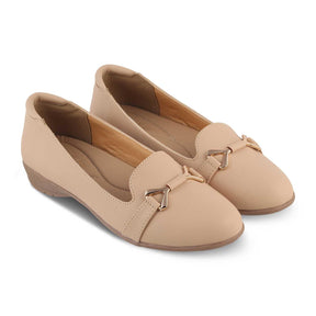 The Yorky Beige Women's Dress Ballerinas Tresmode - Tresmode