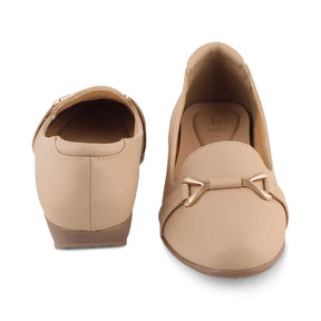 The Yorky Beige Women's Dress Ballerinas Tresmode - Tresmode