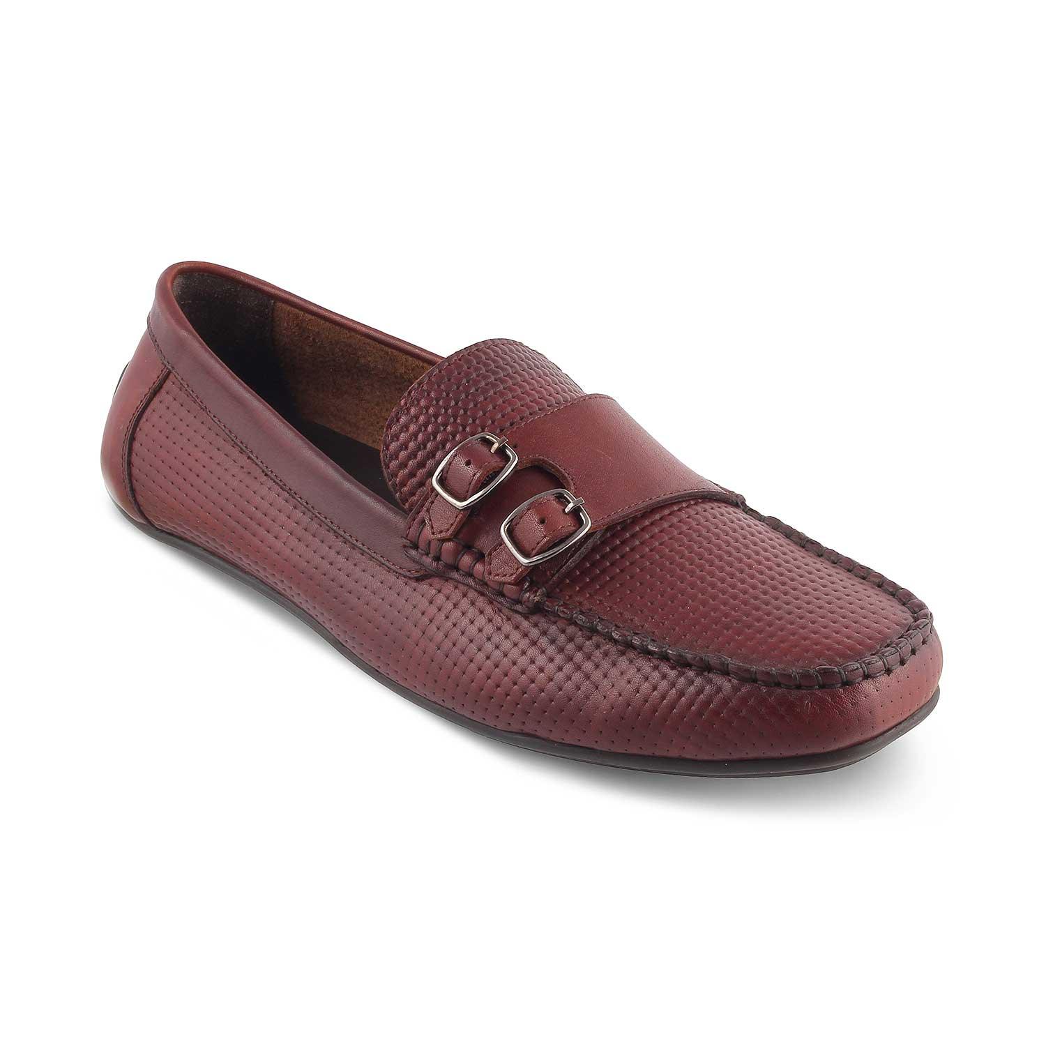 The Yosa Tan Men's Double Monk Shoes Tresmode - Tresmode