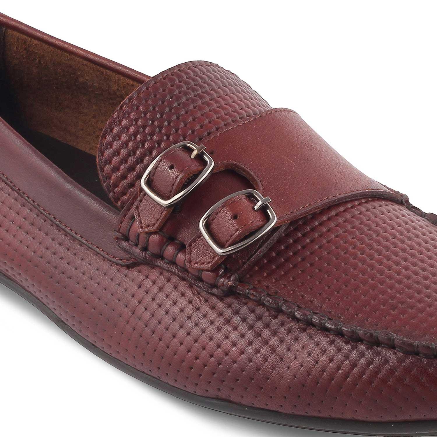 The Yosa Tan Men's Double Monk Shoes Tresmode - Tresmode