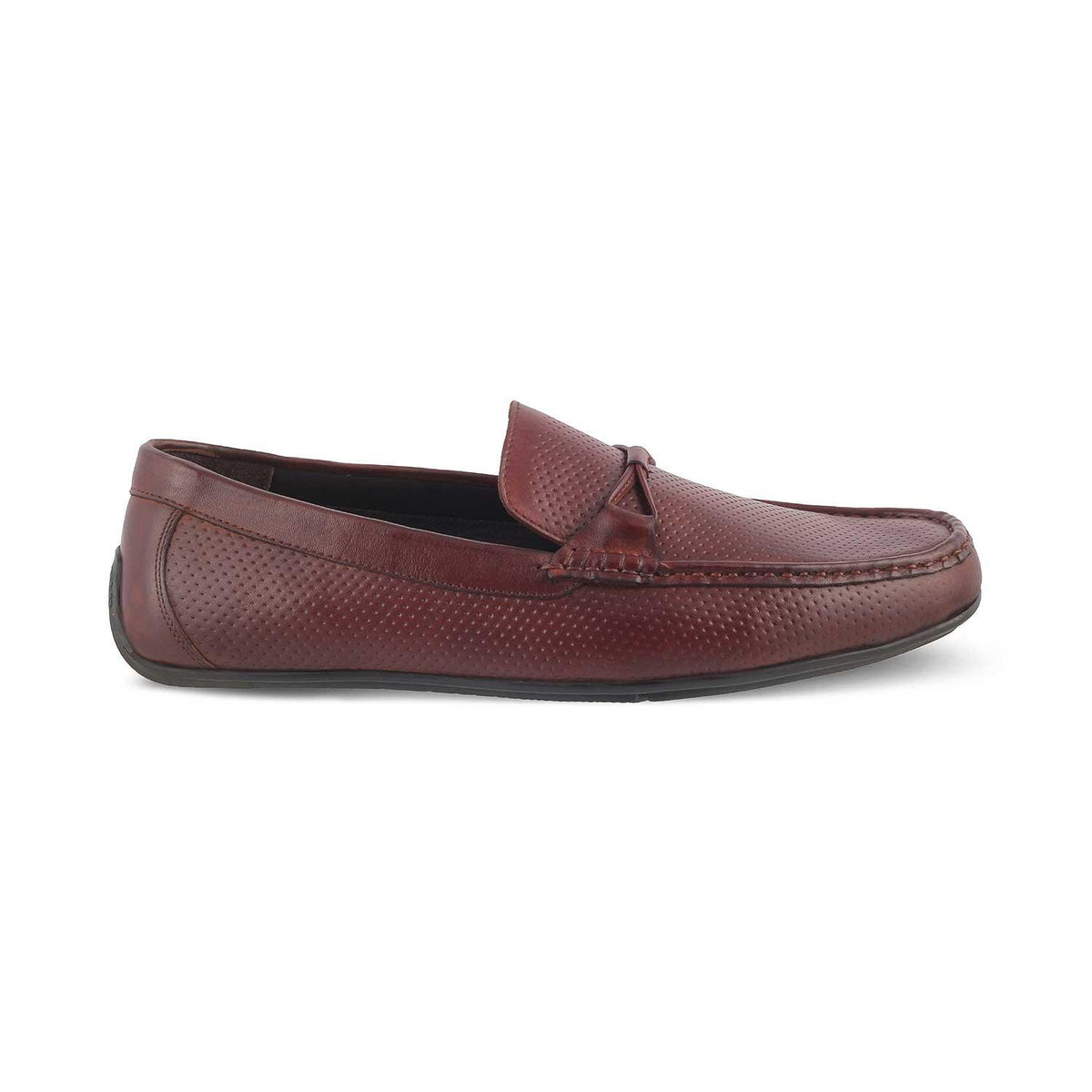 The Yoti Brown Men's Leather Driving Loafers Tresmode - Tresmode