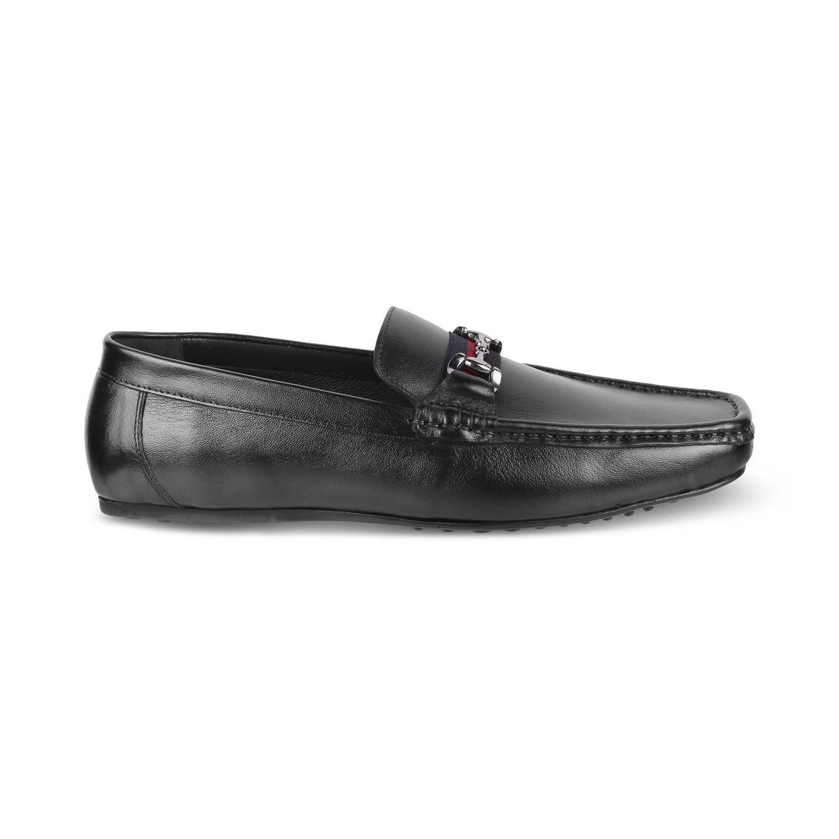 Tresmode Bilbao Black Men's Leather Loafers - Tresmode