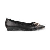 Tresmode Champs Black Women's Dress Ballerinas - Tresmode